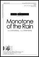Monotone of the Rain SATB choral sheet music cover